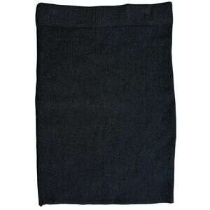 Settle Down Pencil Skirt Stretch Ribbed Mini Skirt Womens Size Small Black